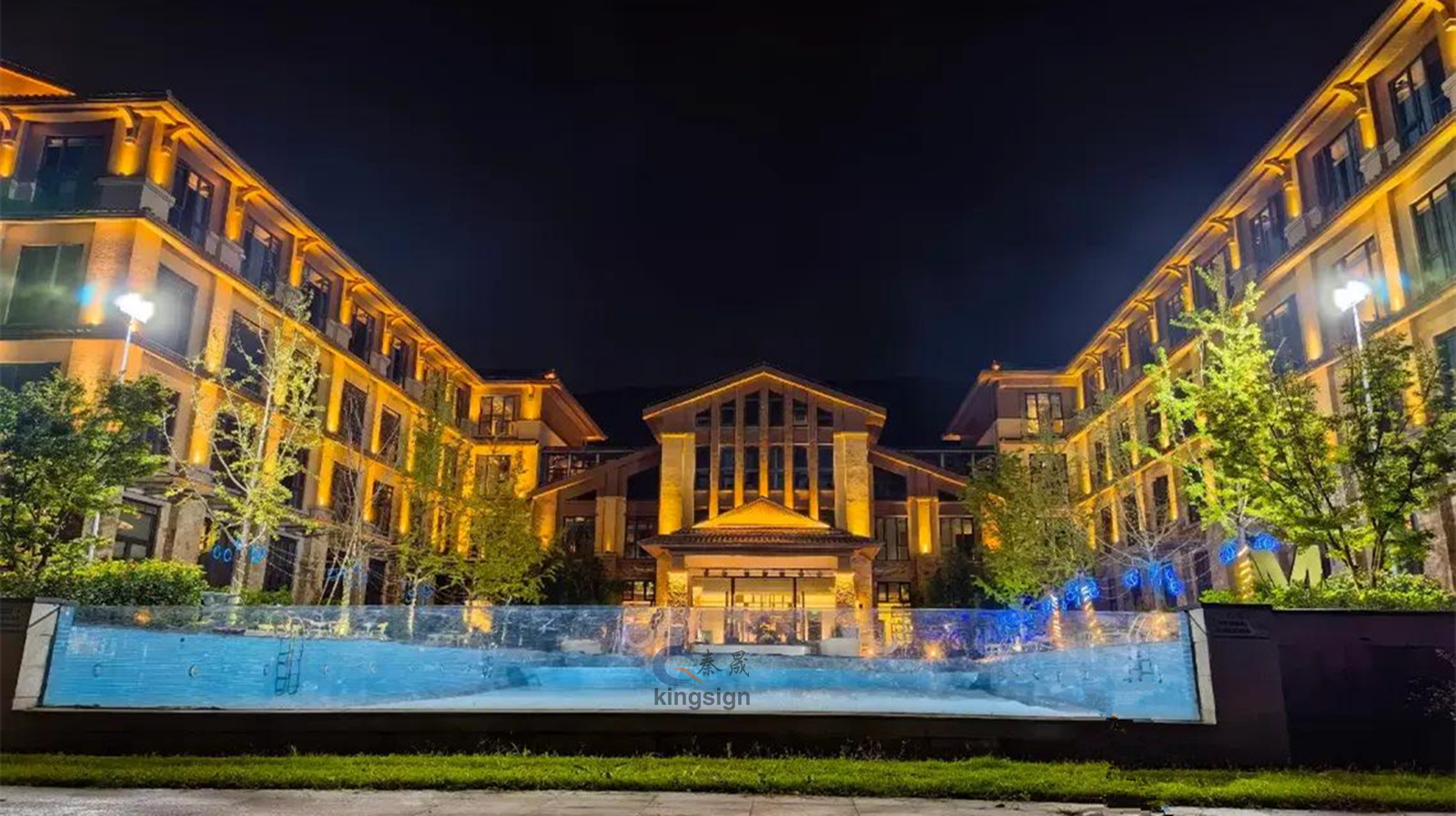 लक्झरी स्विमिंग पूल विंडोसाठी ऍक्रेलिक पॅनेल