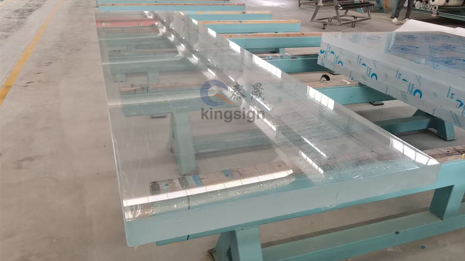 Kingsign 100mm जाड ऍक्रेलिक पूल विंडो पॅनेल